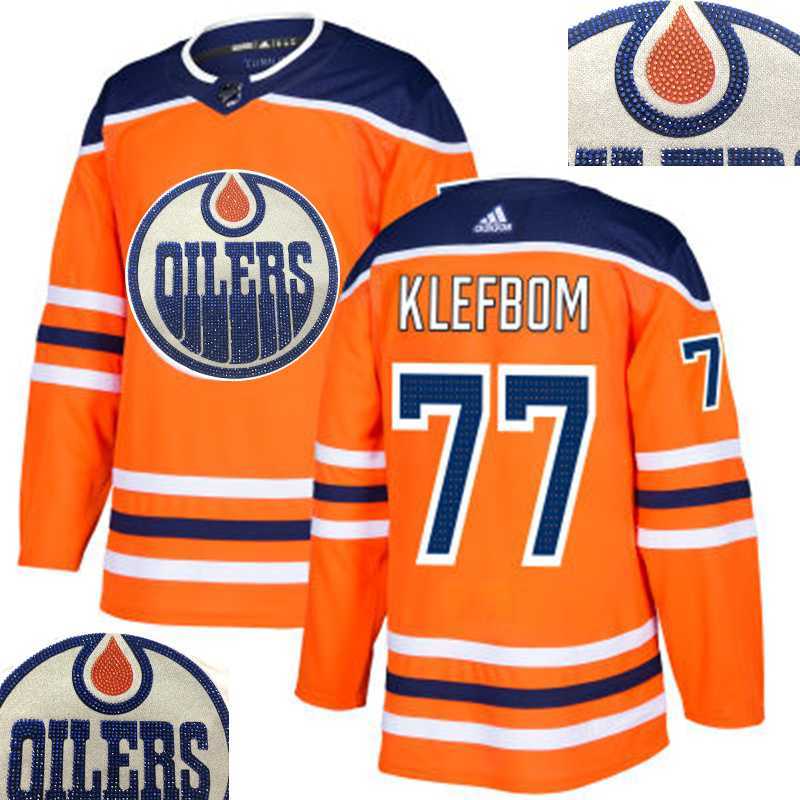 Oilers #77 Klefbom Orange With Special Glittery Logo Adidas Jersey,We sell and wholesale Oilers #77 Klefbom Orange With Special Glittery Logo Adidas Jersey on line form chian!